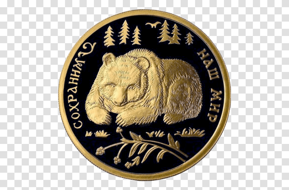 0005r Burij Medved, Coin, Money, Tiger, Wildlife Transparent Png