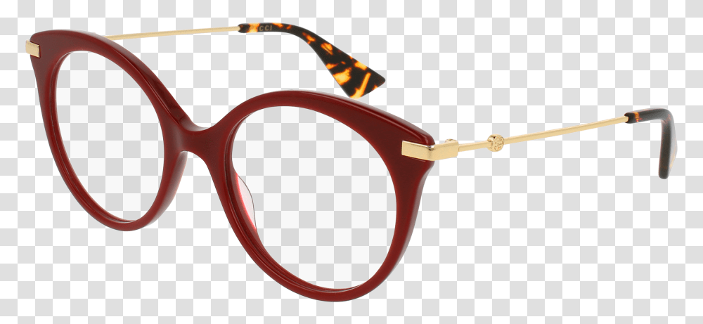 006 Burgundy Gold Eyeglasses Demo Lenses Red Gucci Glasses, Sunglasses, Accessories, Accessory, Goggles Transparent Png