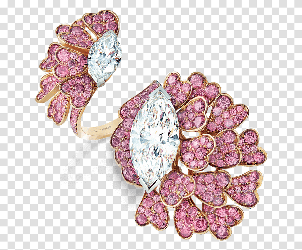 01 1830 Pink And White Diamond Ring 2 Copy, Accessories, Accessory, Jewelry, Gemstone Transparent Png