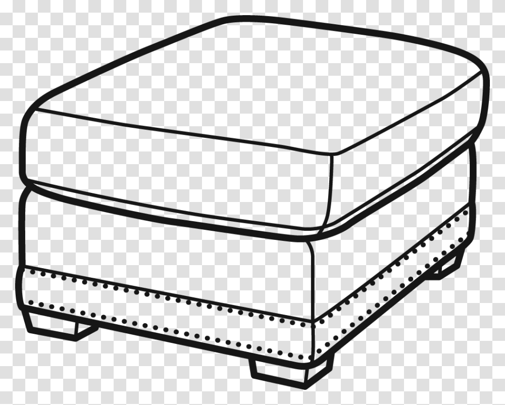 08 Ottoman Clipart, Furniture, Bed, Box, Table Transparent Png