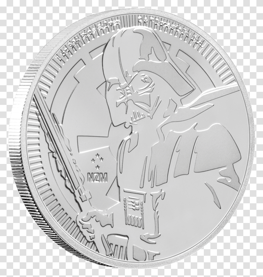 1 2019 Darth Vader Silver Coin, Money, Clock Tower, Architecture, Building Transparent Png