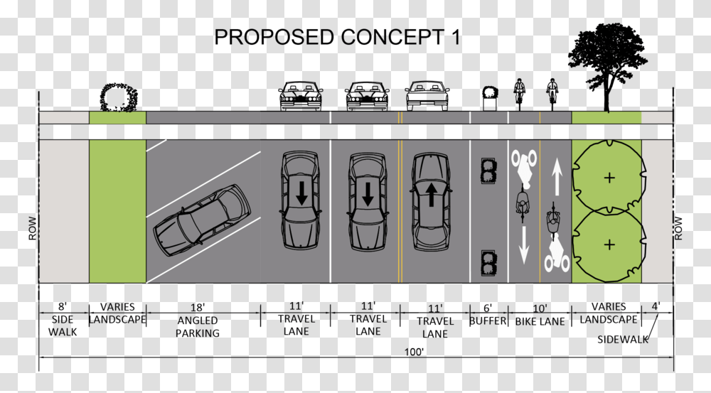 1 Angle Parking Buffered Bike Lanes, Weapon, Weaponry, Hand, Bomb Transparent Png