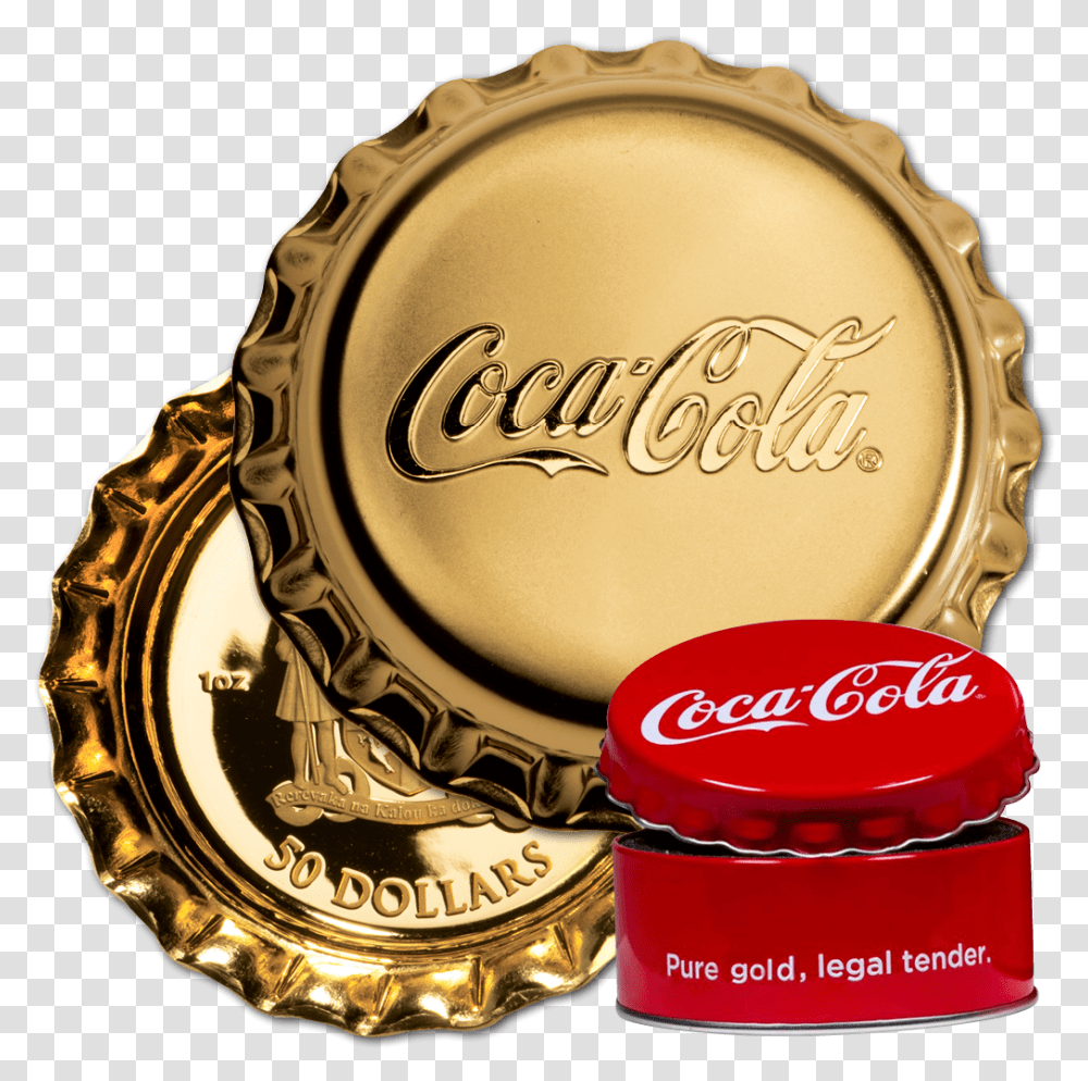 1 Gold Coin Coca Cola, Helmet, Apparel, Coke Transparent Png