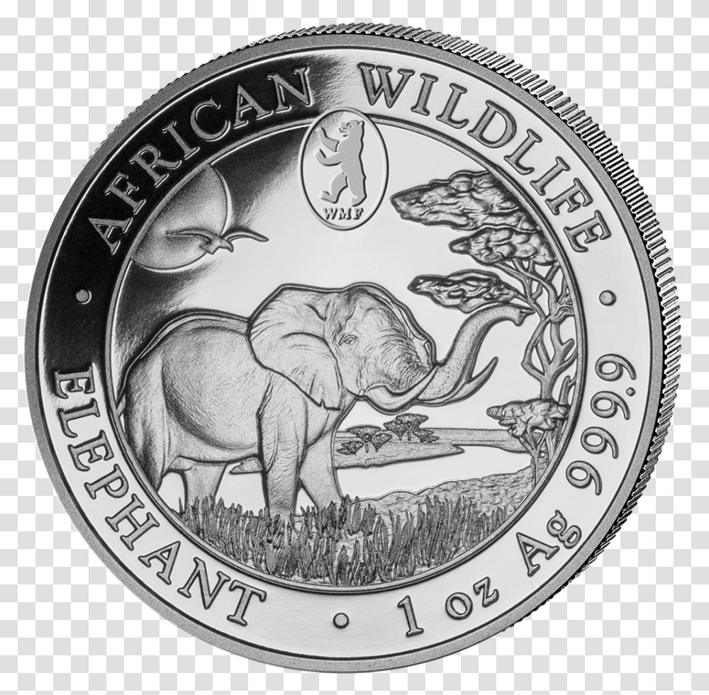 1 Indian Elephant, Coin, Money, Nickel Transparent Png