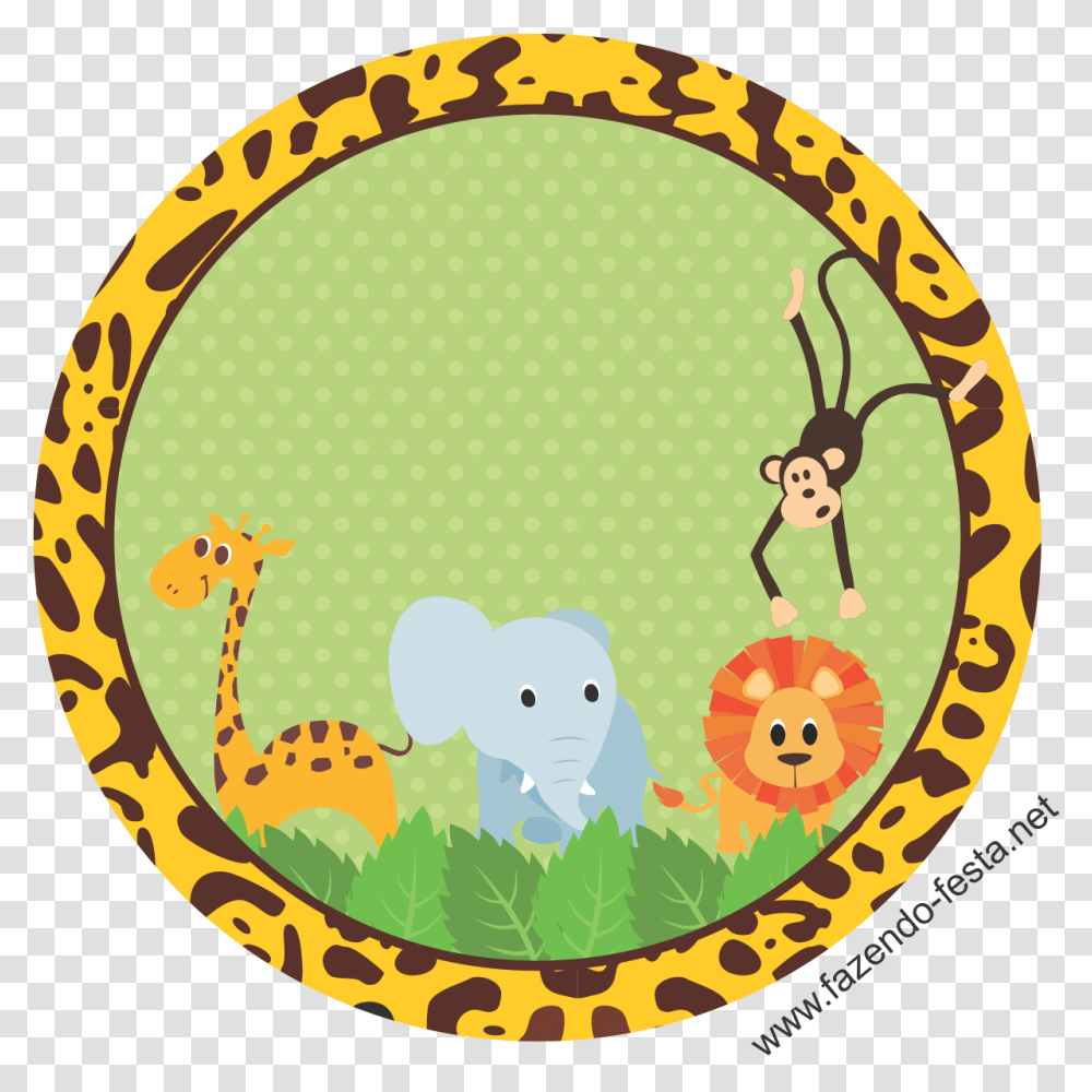 1 Safari Baby Shower, Rug, Oval, Label Transparent Png