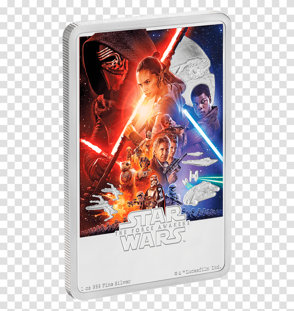 1 Star Wars Episode Vii The Force Awakens 2015 Poster, Advertisement, Person, Paper Transparent Png
