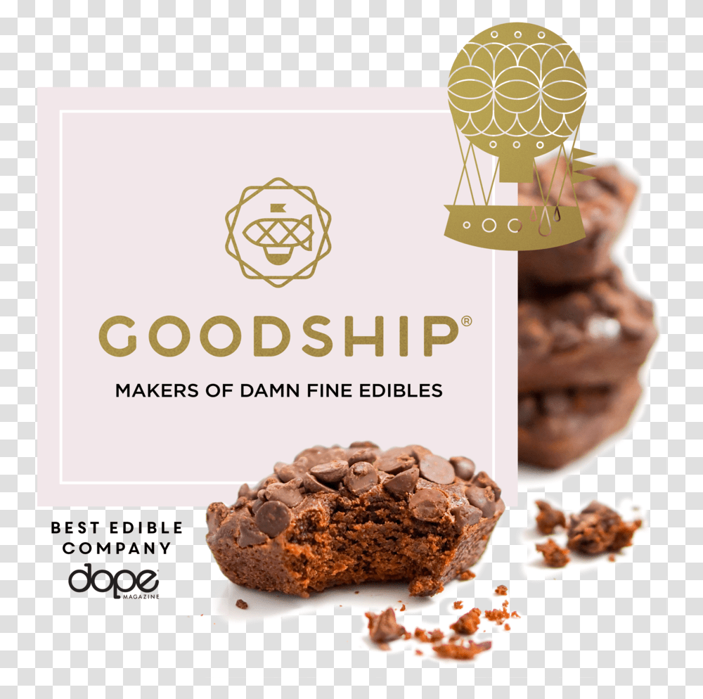 1 Thc And Cbd Brownies, Dessert, Food, Cookie, Biscuit Transparent Png
