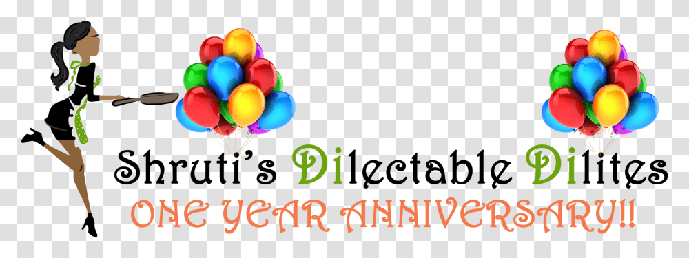 1 Year Anniversary Graphic Design, Balloon Transparent Png