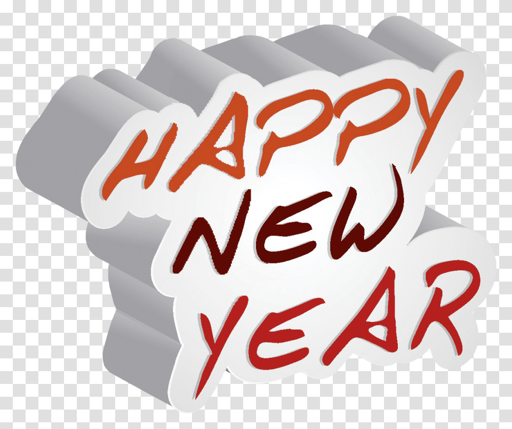 10 Happy New Year Text Images In Graphics, Ketchup, Food, Word, Dessert Transparent Png