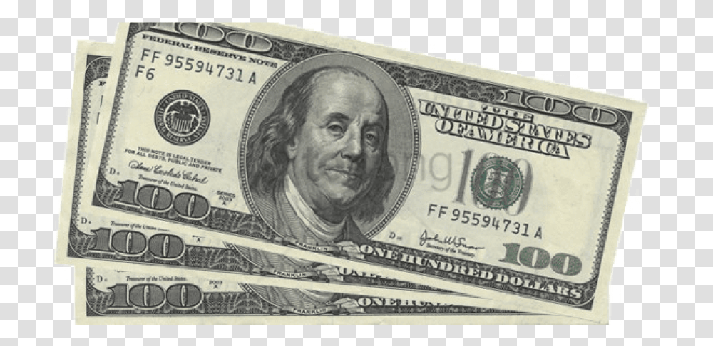 100 Dollar Bill Background, Person, Human, Money, Driving License Transparent Png