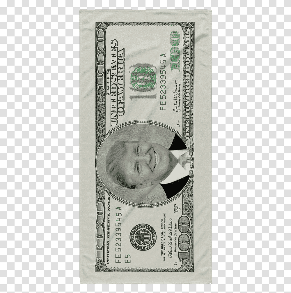 100 Dollar Bill, Money, Person, Human Transparent Png