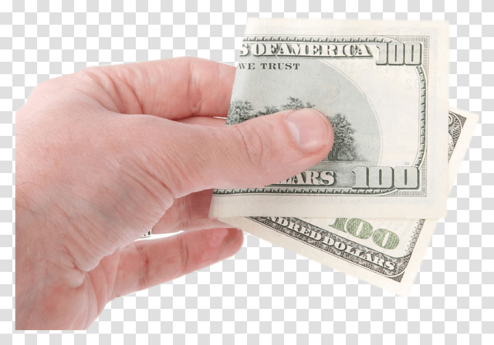 100 Dollar Bill, Person, Human, Money, Passport Transparent Png