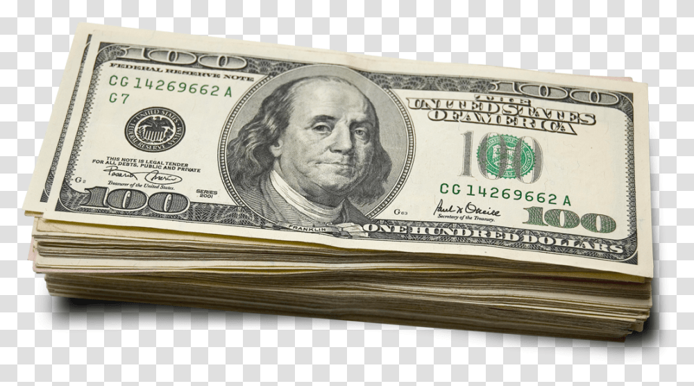 100 Dollar Bill, Person, Human, Money Transparent Png