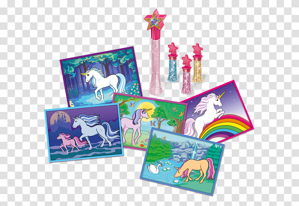 01 Glitterizz Unicorns Contents Before Stallion, Horse, Poster, Advertisement, Purple Transparent Png