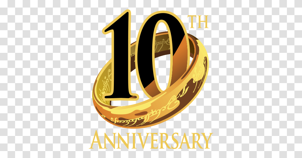 10th Anniversary Celebrations 10th Wedding Anniversary Logo, Text, Symbol, Tape, Label Transparent Png