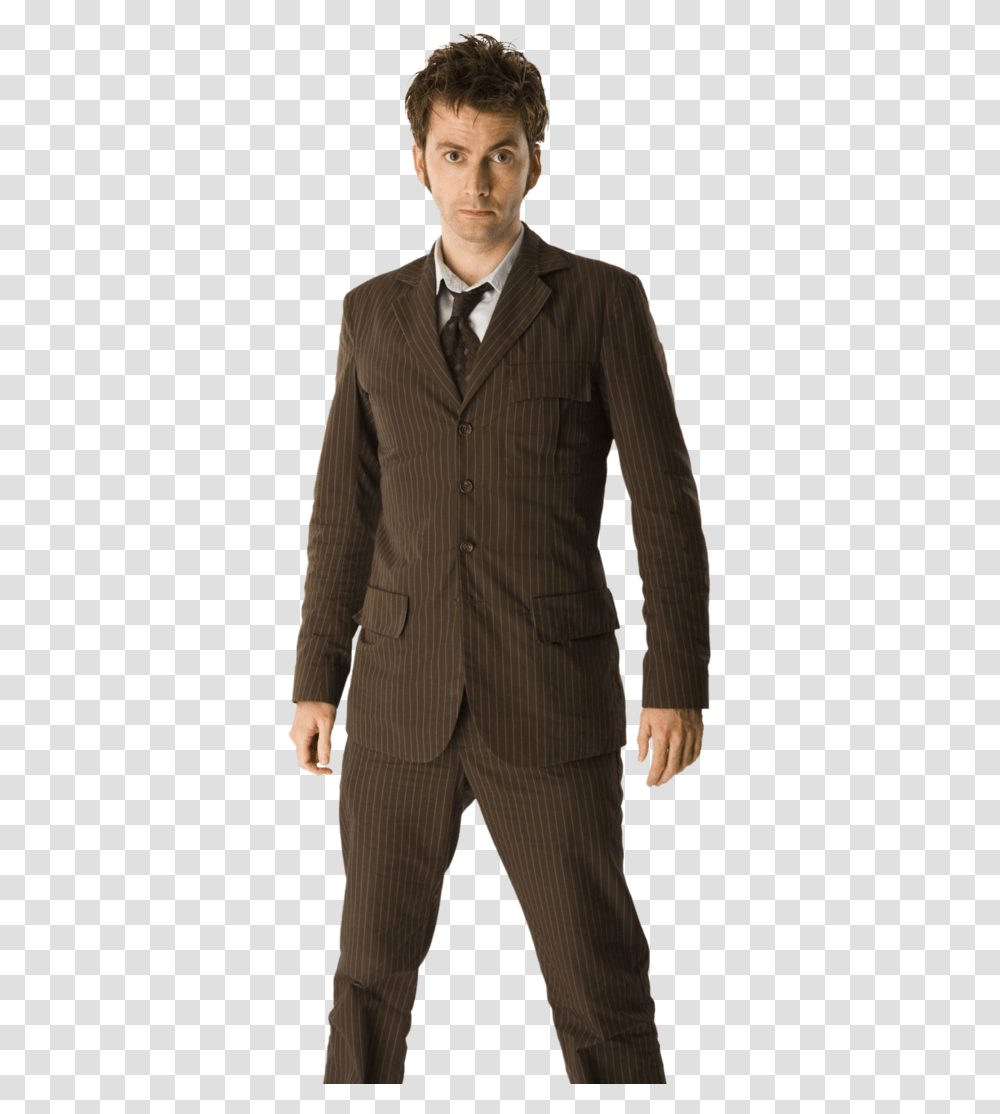 10th Doctor Doctor Who 10th Doctor, Suit, Overcoat, Tie Transparent Png