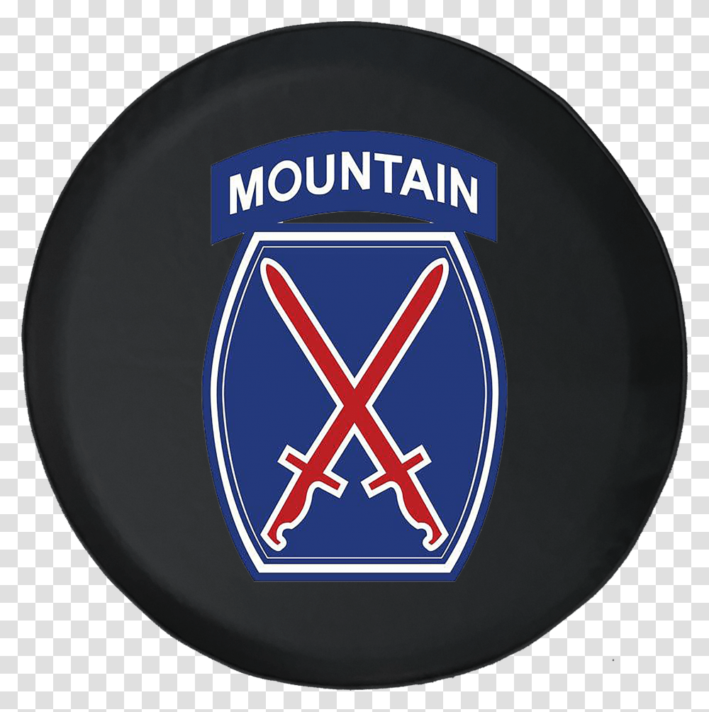 10th Mountain Division Patch, Logo, Trademark, Frisbee Transparent Png