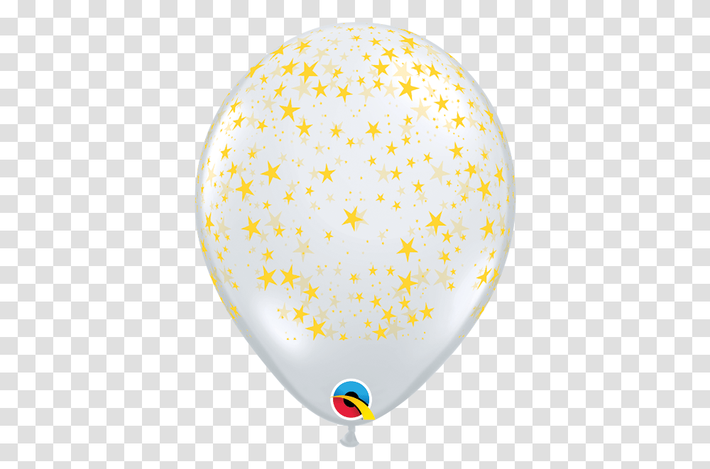 11 Stars Around Clear Wgold Stars 50ct Circle, Balloon, Paper, Confetti, Plectrum Transparent Png