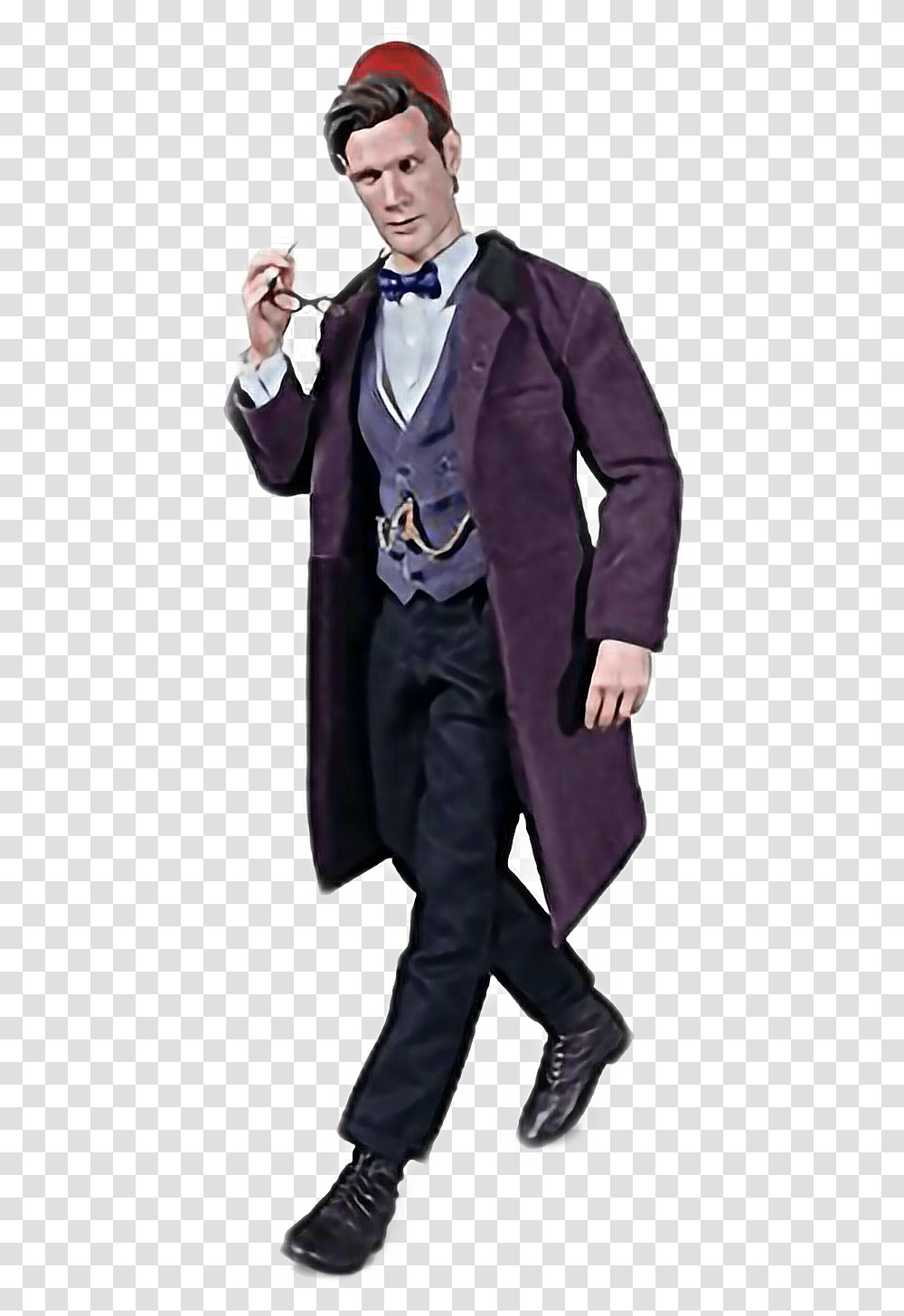 11th Doctor Freetoedit Cosplay, Person, Tie, Costume Transparent Png