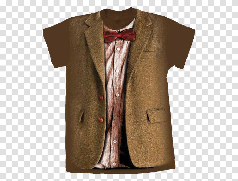 11th Doctor Matt Smith Male T Shirt Eleventh Doctor, Apparel, Coat, Tie Transparent Png