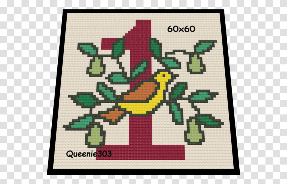 12 Days Of Christmas Cross Stitch, Rug, Plant Transparent Png