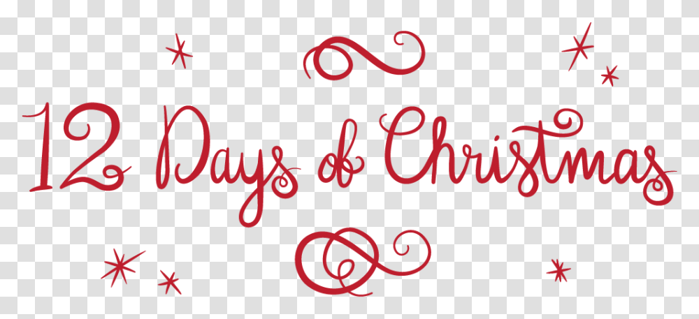 12 Days Of Christmas, Alphabet, Handwriting, Calligraphy Transparent Png