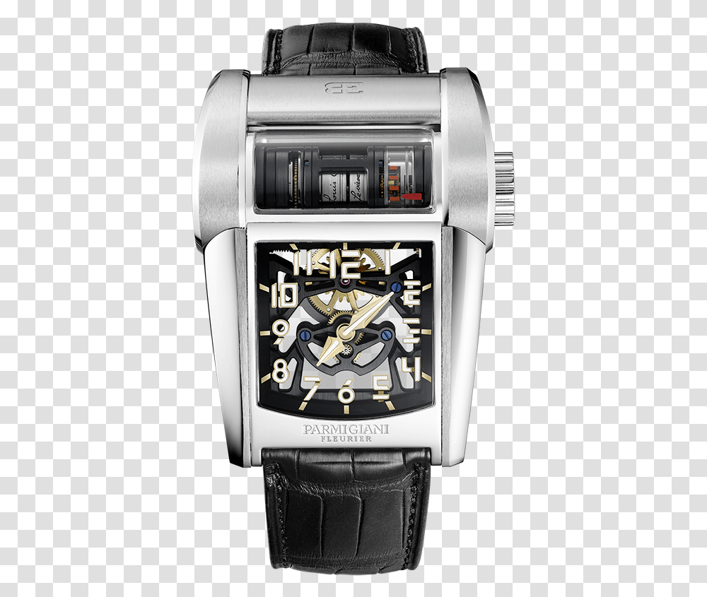 Ha1442 Parmigiani Fleurier Watch Bugatti Type, Wristwatch, Clock Tower, Architecture, Building Transparent Png