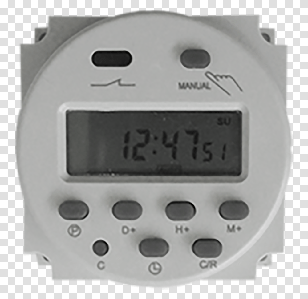 1224 Volt Solar Time Clock Digital Clock, Digital Watch Transparent Png