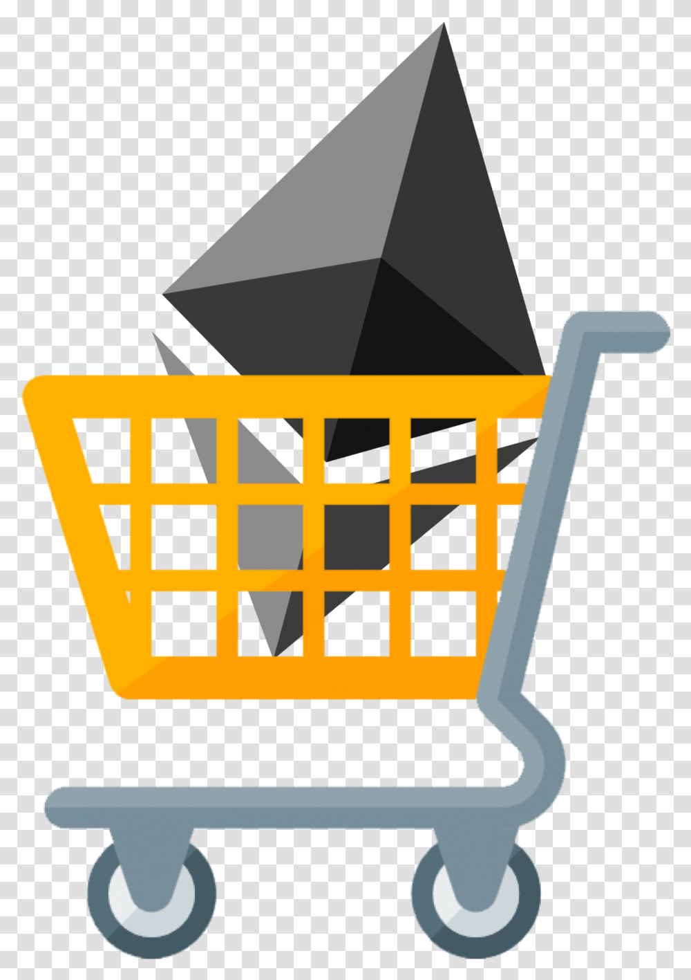Ethereum, Shopping Cart, Urban, Basket, Building Transparent Png