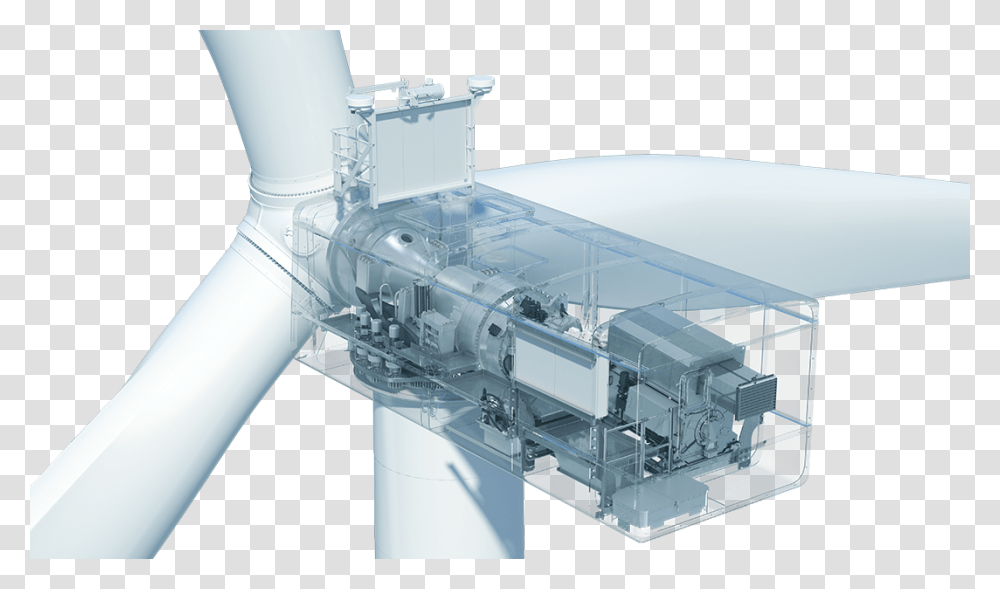 129 Onshore Wind Turbine Techical Drawing Pipe, Machine, Engine, Motor Transparent Png
