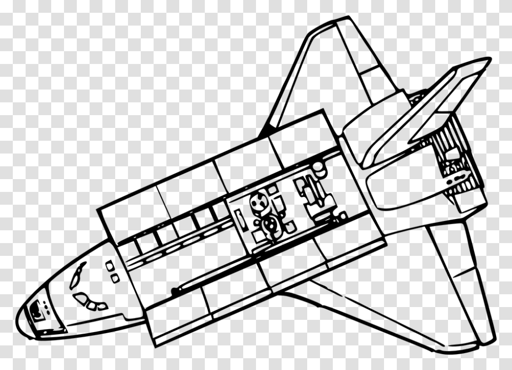 13 Clipart Space Shuttle Line Art, Gray, World Of Warcraft Transparent Png