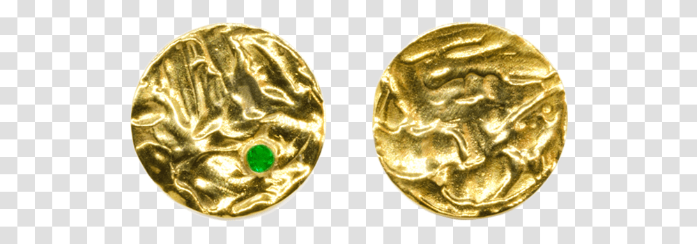 964 Earrings, Gold, Coin, Money, Turtle Transparent Png