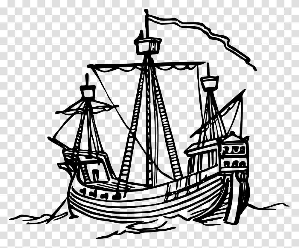 15th Century Ship Clip Arts 15th Century Boat Designs, Gray, World Of Warcraft Transparent Png