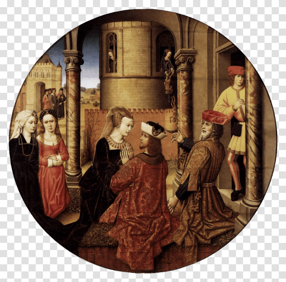 15th Century Unknown Painters Joseph And Aseneth, Painting, Person, Human Transparent Png
