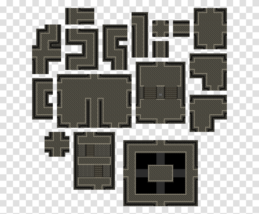 16 X 16 Architecture, Maze, Labyrinth, Pattern, Pac Man Transparent Png