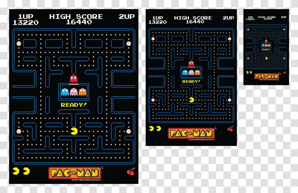 Pac Man, Scoreboard Transparent Png