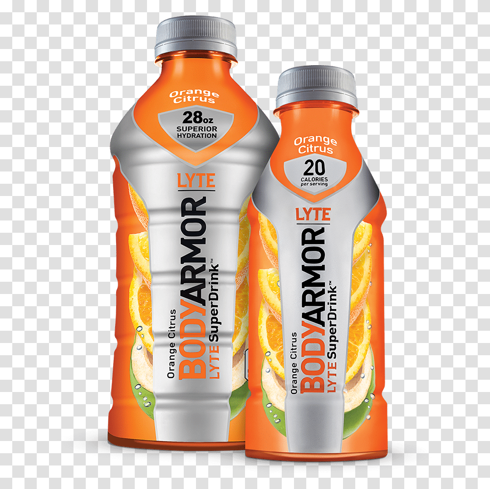 16oz Orangecitruslyte Rgb Body Armor Lyte Peach Mango, Bottle, Beverage, Drink, Juice Transparent Png