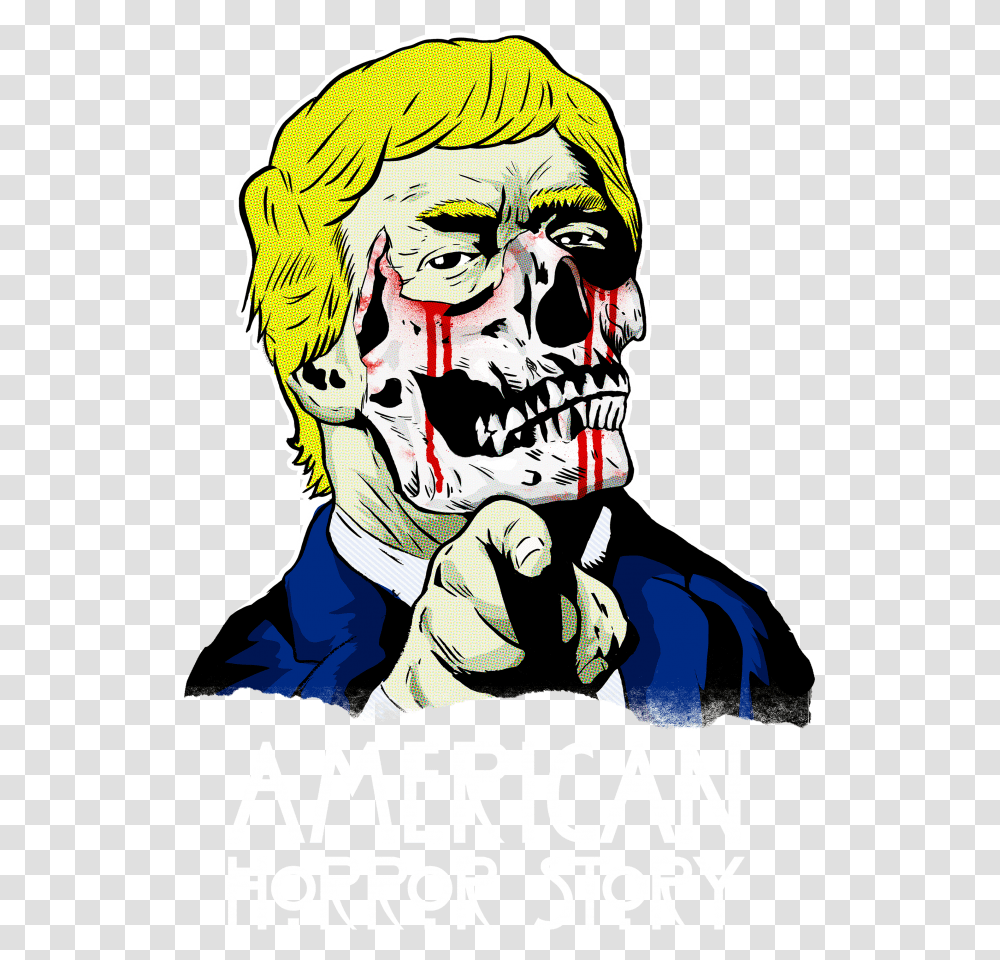 Donald Trump American Horror Story Illustration, Hand, Person, Human Transparent Png