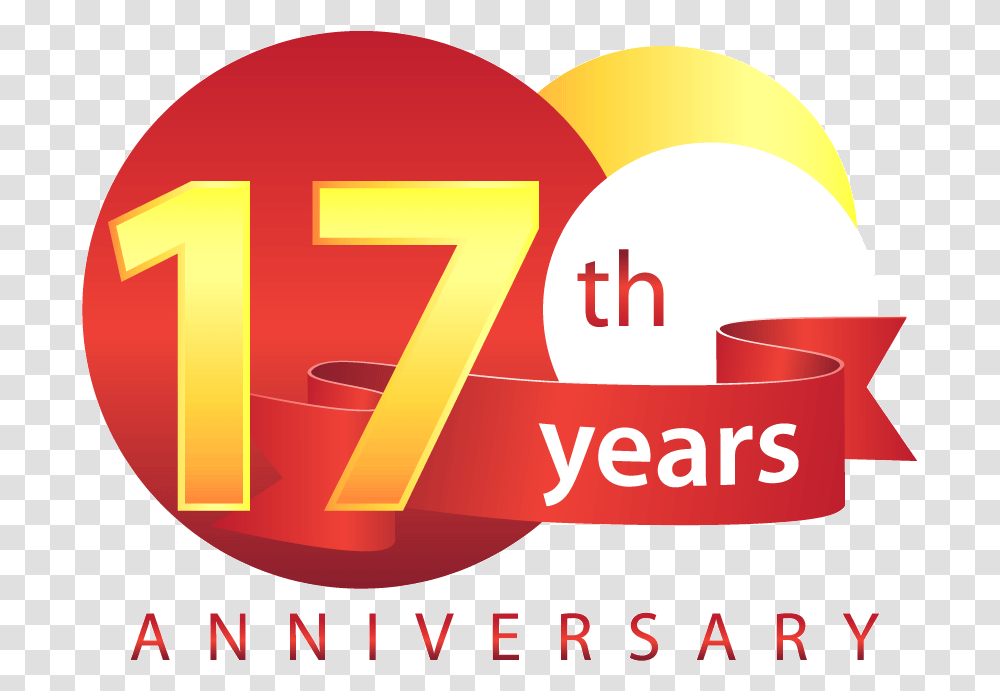 17th 17th Anniversary Clip Art, Number, Label Transparent Png