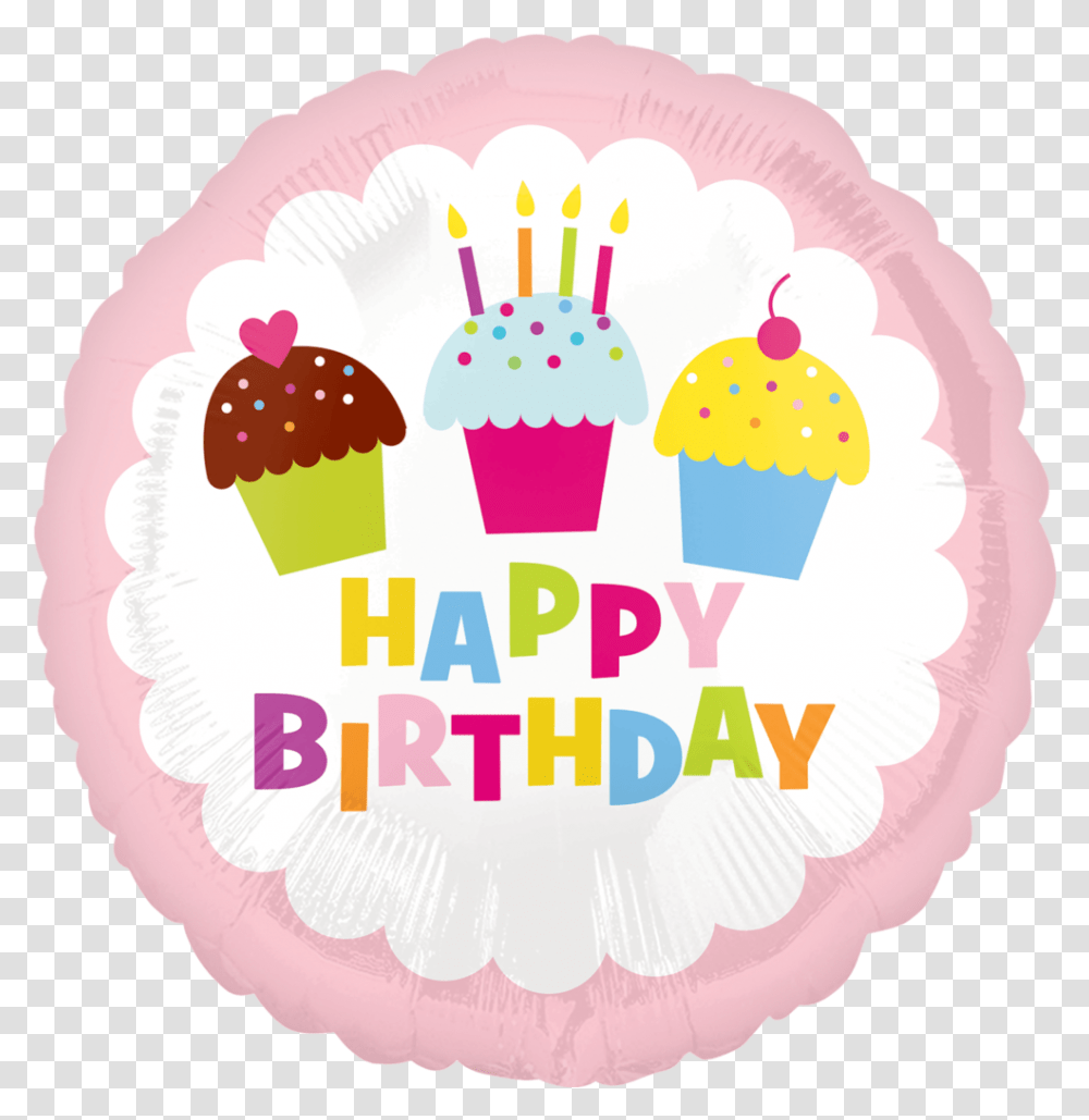 18 Happy Birthday Cupcake Birthday Party, Birthday Cake, Dessert, Food, Cream Transparent Png