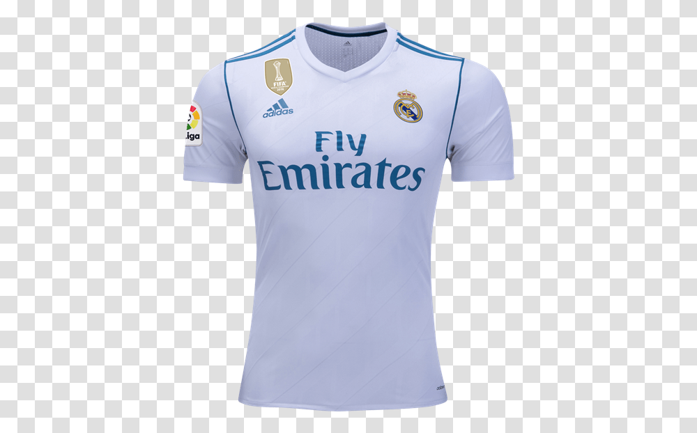 18 Real Madrid Home Football Shirt Marco Asensio 20 Real Madrid Fly Emirates Jersey, Clothing, Apparel, T-Shirt Transparent Png
