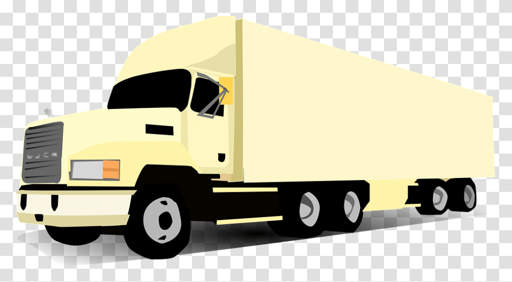 18 Wheeler Clip Art, Moving Van, Vehicle, Transportation, Trailer Truck Transparent Png