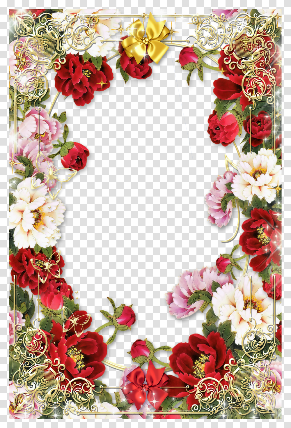 1800 Flower Rose Border Design, Floral Design, Pattern Transparent Png