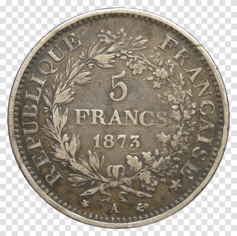 1889 France 5 Francs Silver Crown Sdc Silver 5 Franc Coins, Rug, Money, Dime, Nickel Transparent Png