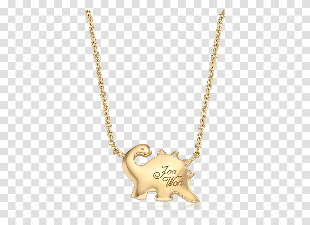 18k Gold Dinosaur Baby Necklace Necklace, Jewelry, Accessories, Accessory, Pendant Transparent Png