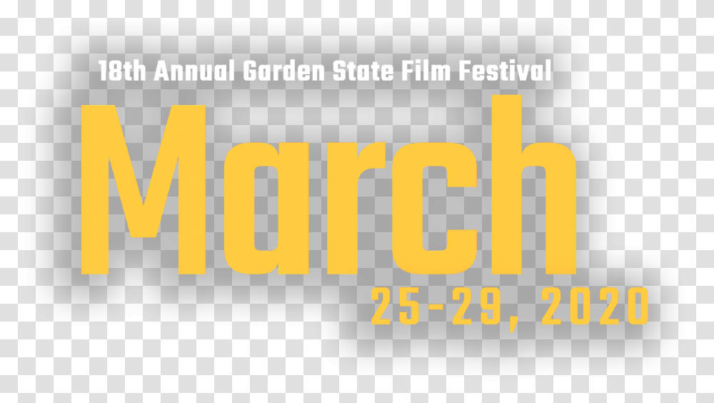 18th Annual Garden State Film Festival Graphics, Word, Number Transparent Png