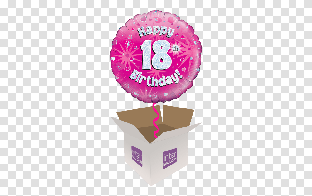 18th Birthday Pink Hd Download Balloon, Paper, Birthday Cake, Dessert, Food Transparent Png