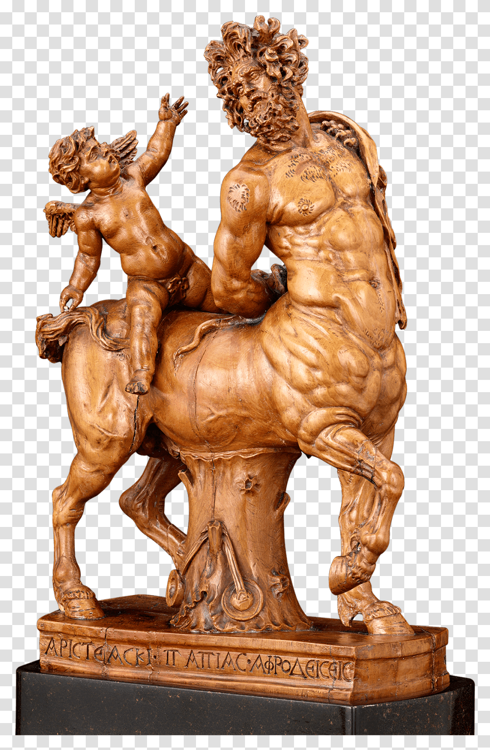 18th Century Boxwood Furietti Centaurs Statue, Bronze, Figurine, Sculpture Transparent Png