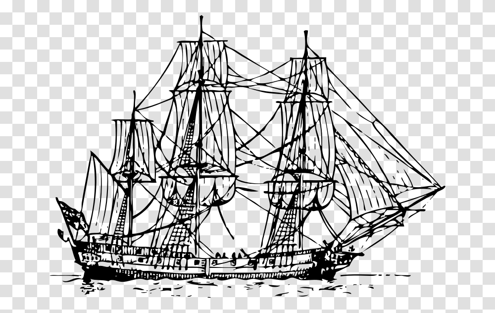18th Century Corvette Ships, Gray, World Of Warcraft Transparent Png