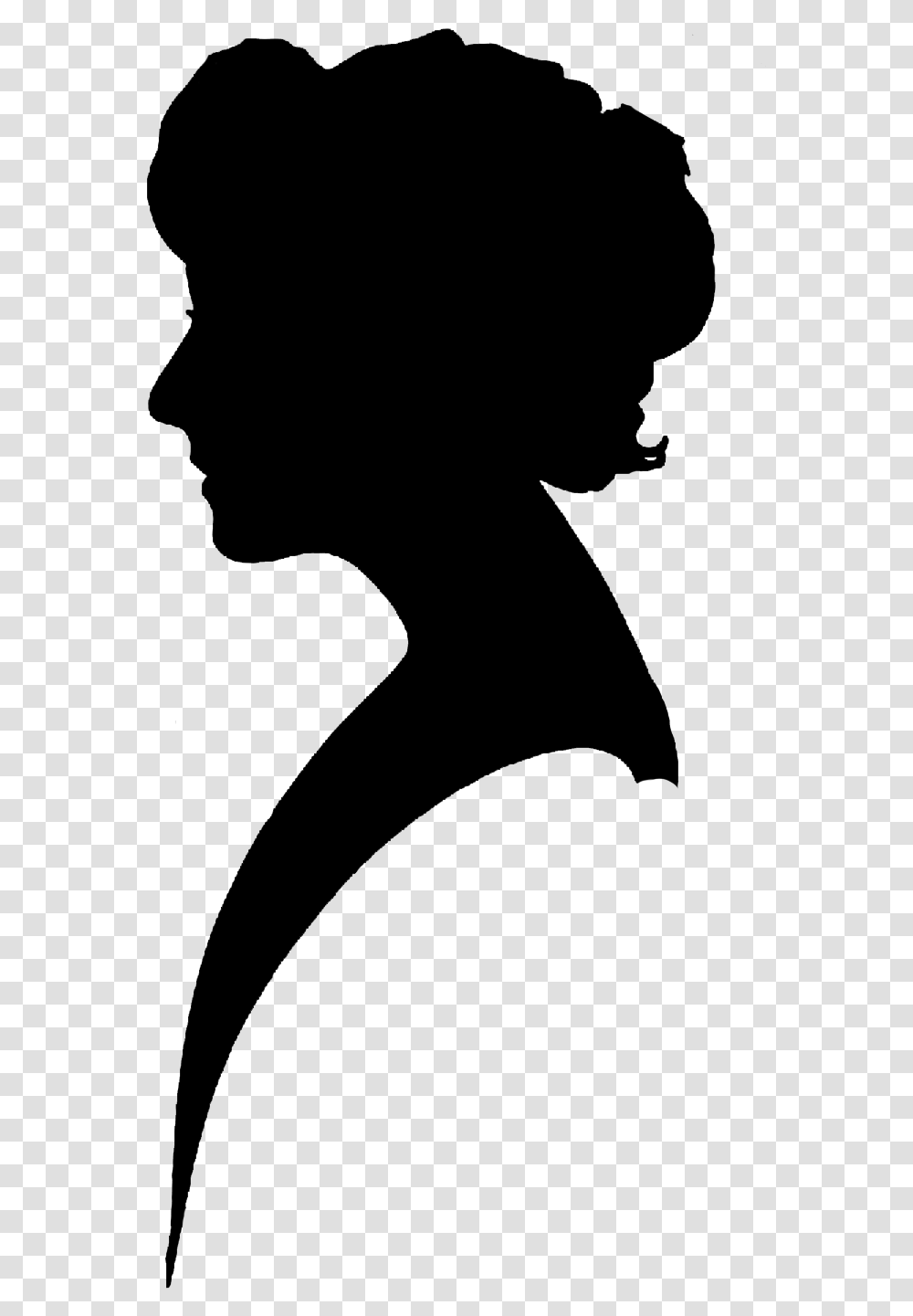 18th Century Woman Silhouette, Gray, World Of Warcraft Transparent Png